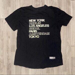 Vox Populi Black Graphic Tee/City Names